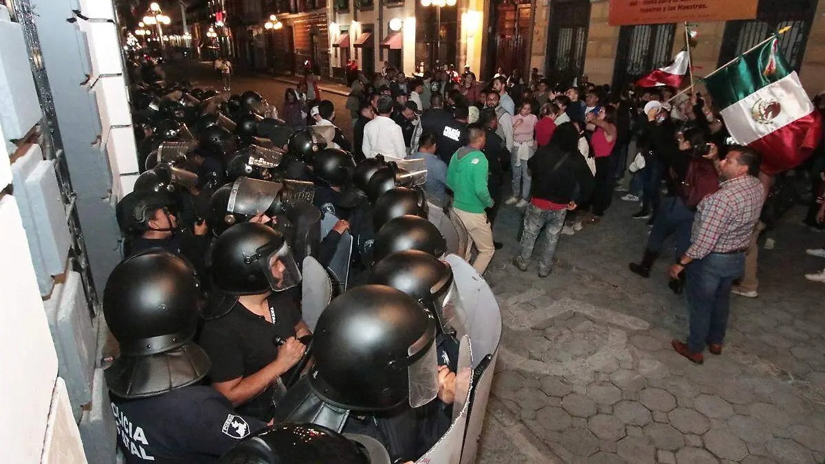 protestas reforma poder judicial en el congreso de Puebla